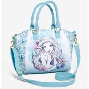 Loungefly Disney The Little Mermaid Blue Watercolor Satchel Bag